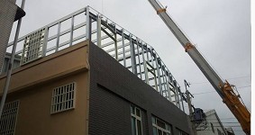 賴氏鐵皮屋進行豐原鐵皮屋翻修工程